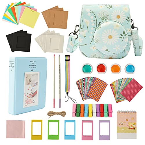 ZUIKAKU 13 in 1 Mini 11 Accessories Compatible with Fujifilm Instax Mini 11 Instant Film Camera-(chrysanthemum)