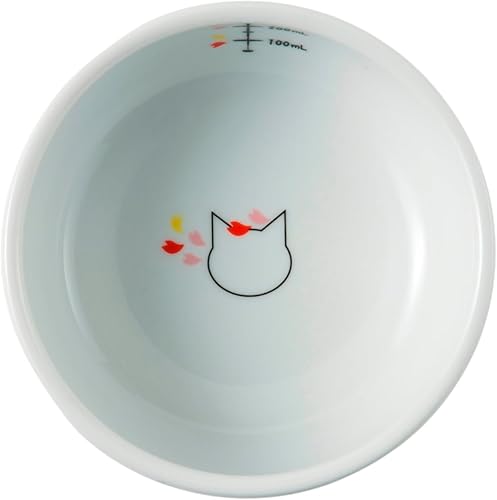 Miniatura 3 de Cuenco de agua elevado para gatos (edición limitada Sakura) Gato,puntos coloridos,Fuji,Sakura