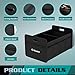 K KNODEL Car Trunk Organizer, Foldable Organizer for Car, Automotive Consoles & Organizers, Storage with Reinforced Handles (Small, Black)
