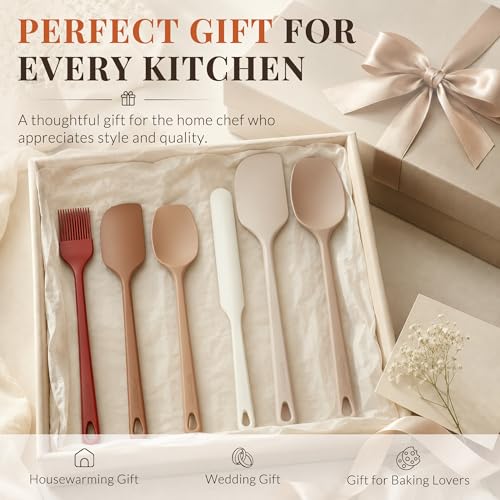 6-Pc Astercook Silicone Spatula Set (Macaron Pastel or Morandi) - image 9