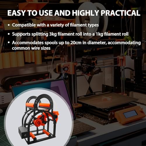 Enrouleur électrique de bobine de filament 3D modulaire pour impression et textile