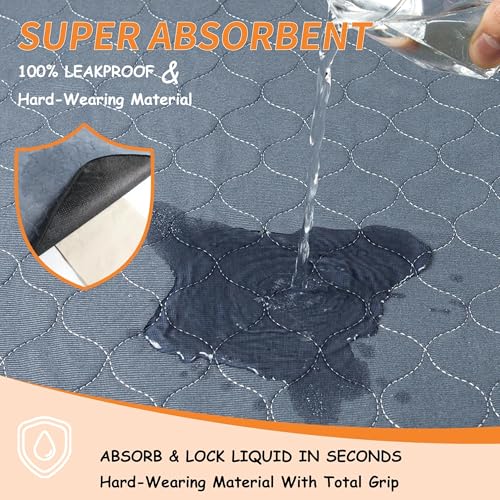 Tapis de propreté réutilisables absorbants lavables pour animaux