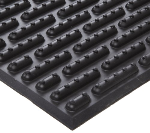 Ergomat Nitrile Rubber Anti-Fatigue Mat, for Wet Environments, 3' Width x 6' Length x 0.62