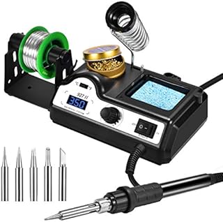Lötstation, Preciva Lötkolben Set mit Displayanzeige, Temperatur Einstellbar 90~480 ℃, Standby-Modus Lötset für Hobbylöten