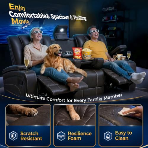 Image of 3+1 Seater Recliner Sofa Set, Reclining Sofa Couch (Grey, Microfiber)
