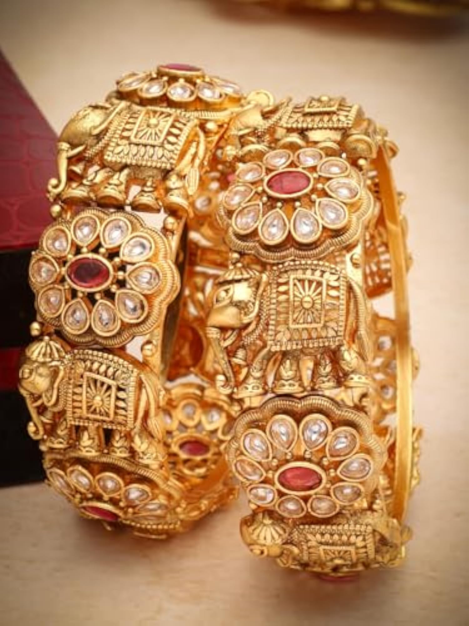 Women's Stylish Traditional Bangle Set of 2, Latest Design
