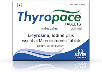 Tablets With L-Thyrosine, Iodine Plus For Normal Functioning Of Thyroid Functions |15 Tablets