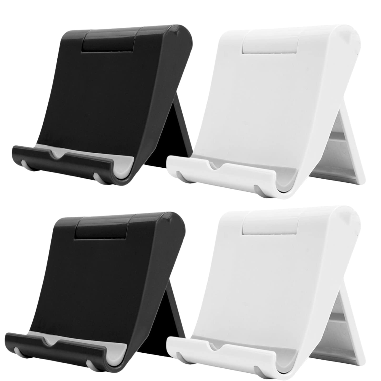 Lot De 4 Supports Téléphone Réglables - Pliables, Antidérapants - Pour Smartphones Et Mini-tablettes 4 à 7,9 Pouces