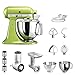 Produktbild KitchenAid Küchenmaschine Artisan 5KSM175 STARTER PAKET inkl. Gemüseschneider Fleischwolf und Standardzubehör Dein Einstieg in die KitchenAid Welt (Apfelgrün)