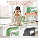 GUALIU 450W Hand Mixer Electric, 5-Speed Large Handheld Mixer Food Mixer with 304 Stainless Steel Beaters, Dough Hooks & Storage Bag, Kitchen Blender for Baking & Cooking, Turbo Boost/Mustard Green