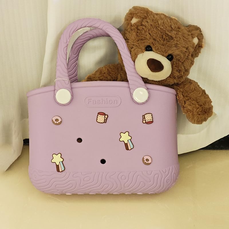 Waterproof EVA Tote, Lightweight, Beach Bag, Pool, Gym, Travel, with Random Accessories3