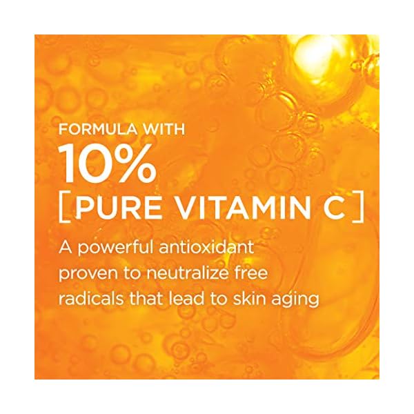 L'Oreal Paris Revitalift 10% Pure Vitamin C Face Serum, Brighter Skin, Reduced Wrinkles, Fragrance Free 1 0z.