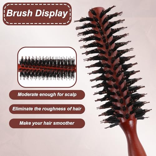 Giantree Small Round Brush, Boar Bristle Hair Brush - Image 4