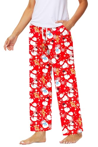 Remimi Womens Halloween Pajama Pants Wide Leg Pj Bottom Drawstring Sweatpants4