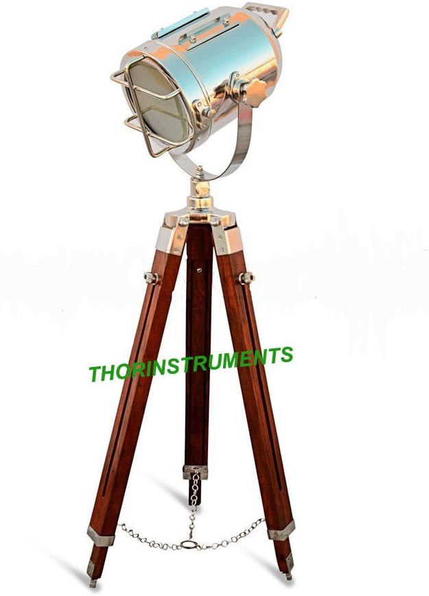 THOR INSTRUMENTS Nautical Spotlight Collectable Designer Searchlight Spot Light Studio Tripod Floor Lamp Rustic Vintage Home Decor Gifts