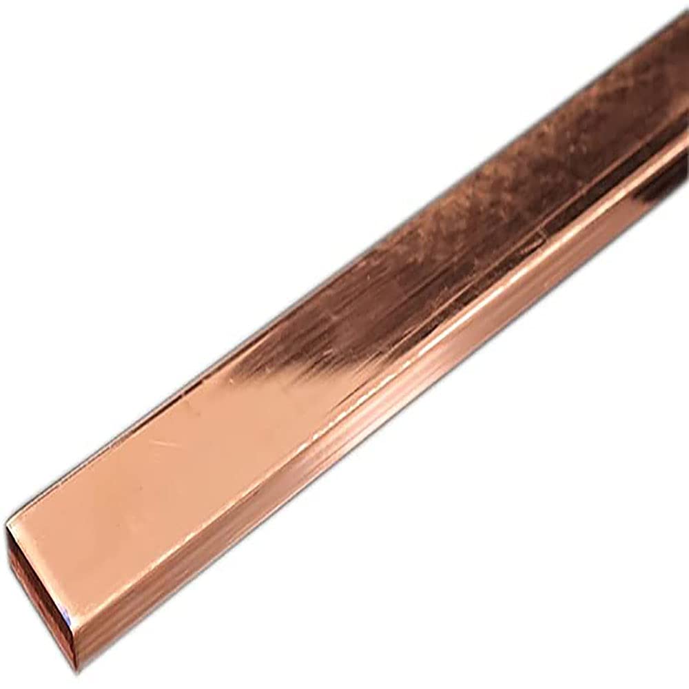 Hzonder Copper - T2 Cu Metal Flat Bar - T2 Purple Copper Cu Flat Bar - DIY Crafts Metalworking 2 Pieces,500102mm