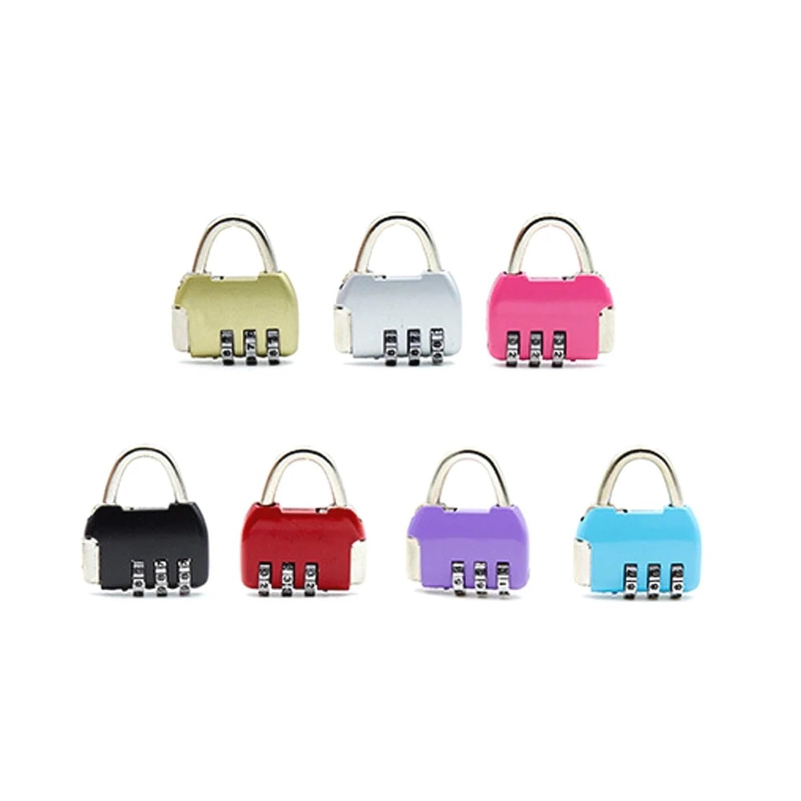 Lucchetto a combinazione colorata Mini lucchetto for valigia Borsa da viaggio Zaino Bagaglio Scatola for gioielli Regalo Rarelock ZS33 1 pz(Pink)
