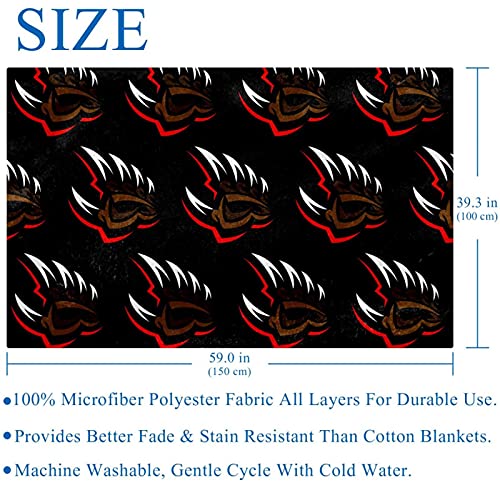 Couverture douce et chaude Grizzly rouge pour réchauffer vos nuits de frissons - 6