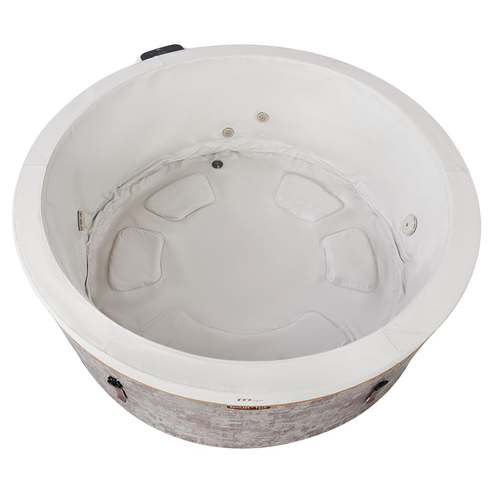 TEMPO STYLE - Vasca Idromassaggio semirigida circolare Cocoon-Eco | 1.80 Ø x 0.65 H | 130 getti d'aria massaggianti | Riscaldatore | Camera d’aria e rivestimento per conservazione del calore inclusa