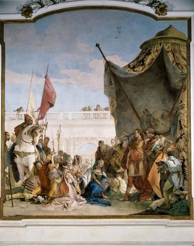 Lienzo decorativo de la familia de Darío III ideal para despachos y salones