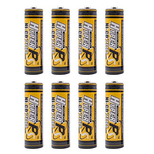 HyperPS 1.2V AA 700mAh Ni-Cd NiCd Rechargeable Battery for NiCd Solar Panel Light Lamp, RC Toy (8-Pack) HyperPS 1.2V AA 700mAh Ni-Cd NiCd Rechargeable Battery for NiCd Solar Panel Light Lamp, RC Toy (8-Pack)