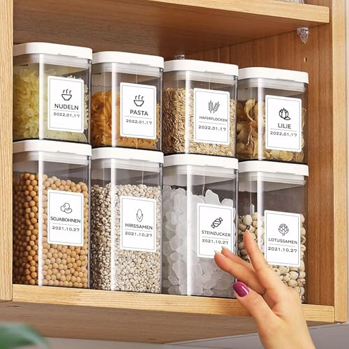 NIIMBOT Etiketten Kompatible für B1 / B21 / B3S Etikettendrucker, 3 Rollen 50 x 30mm Thermo Etikettenband für Supermärkte Einzelhandel Büro, 230 Etiketten/Rolle, Weiß