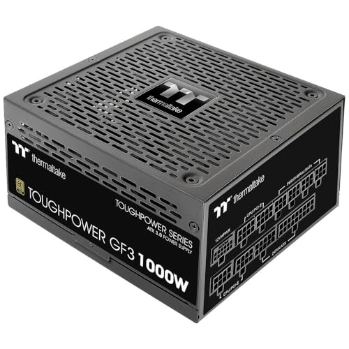 Thermaltake Toughpower GF 3 1000W | PC-ATX-3.0-Netzteil | PCIe Gen 5.0 | 80-Plus-Gold | voll-modular | leiser 140 LĂĽfter | EU Zertifiziert | schwarz