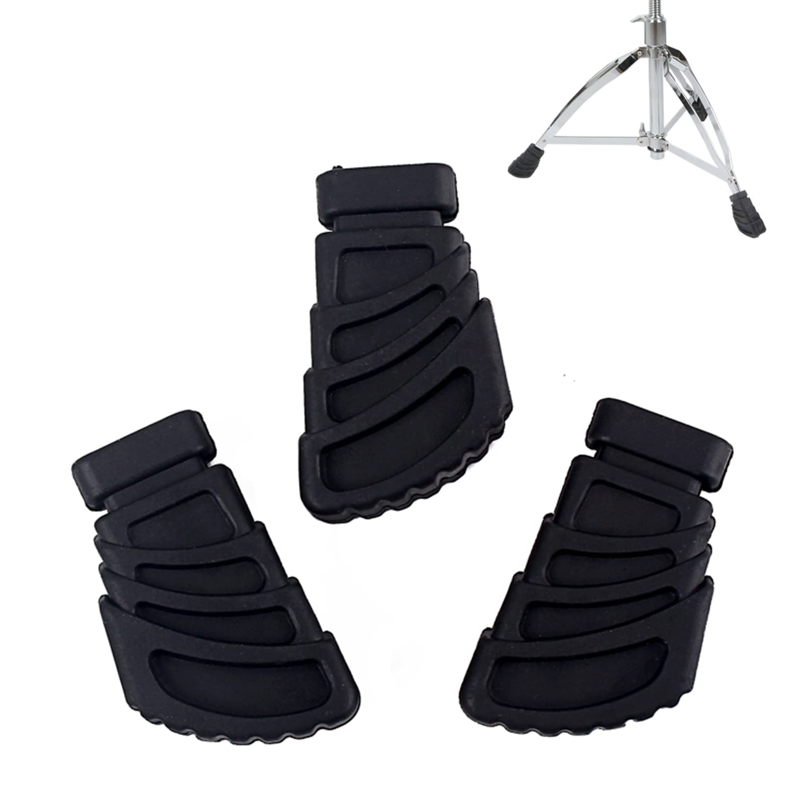 Buy 3PC Drum Rack Stand Rubber Feet Drum Leg Drum kit Rack Feet Drum