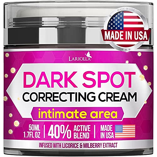 Dark Spot Remоver Cream for Intimate Areas – Body – Face – Bikini and Sensitive Areas – Made in USA – Underarm Cream with Hyaluronic Acid and Mulberry Extract – Vegan