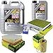 Produktbild QR-PARTS 69340038 Filter Set Inspektionspaket 6 Liter Motoröl Special Tec F 5W-30 MANN-FILTER Innenraumfilter Luftfilter Ölfilter