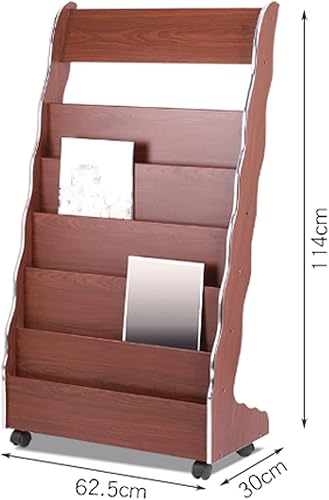 Miniatura 2 de Revistero Revistero de piso Revistero de Madera Revistero Estante para libros Estante de almacenamiento Estante de exhibición Estante de oficina