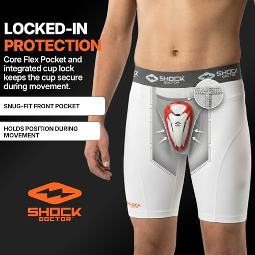 Image of Shock Doctor 221 Compression Short with BioFlex Cup