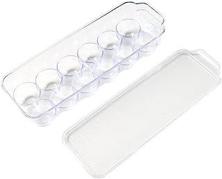 schowek 1/2 Sztuk 12 Jajka Taca Zagęścić Przezroczyste Plastikowe Jajka Pojemnik do przechowywania Posiadacz jaj dla domowej kuchni Lodówka Kryzyska Jest odporny na wilgoć, szczelny i ma szerokie zas