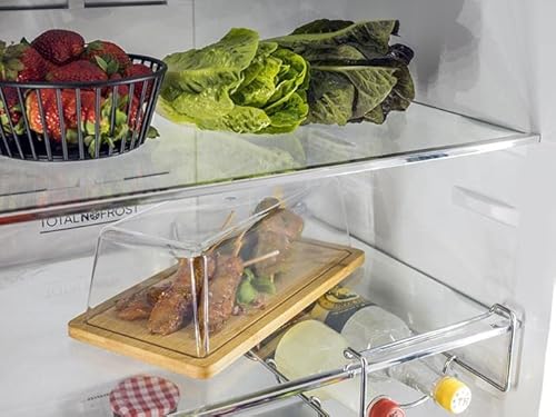 Foto von APS 821 Tablett mit Haube - Eckiges Holztablett aus Bambus mit Abdeckhaube (32 x 16,5 cm, Höhe: 11 cm) - Käseglocke, Käsebrett