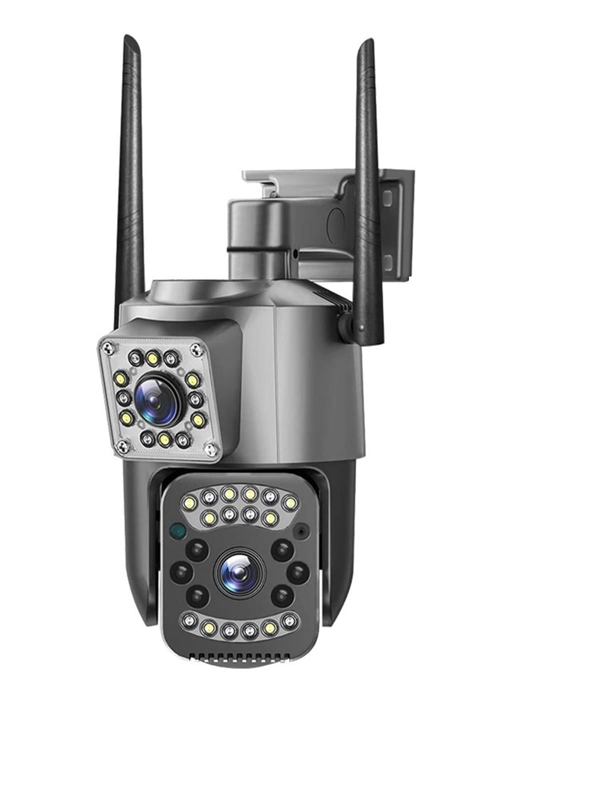JVDDI 4MP 4K Dual Lens Outdoor Camera PTZ IP Cameras Night Vision Security Protection Wireless CCTV Net Video Surveillence(No card)