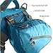 Kurgo Big Baxter Dog Backpack, Dog Saddlebag, Dog Pack, Adjustable Saddlebag for Hiking, Walking, Running, Camping, Chili Red/Barn Red