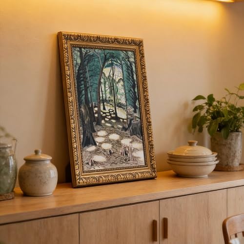 Impression sur toile The Bower Charles Burchfield cadre suspendu déco bureau