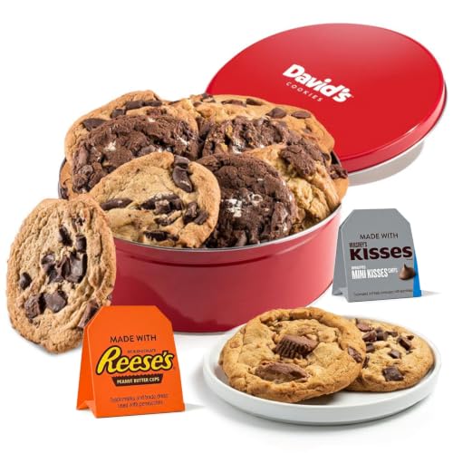 David's Cookies Jumbo Assorted Cookies, HERSHEY'S® &amp; REESE'S®, 8 x 4.5 Oz