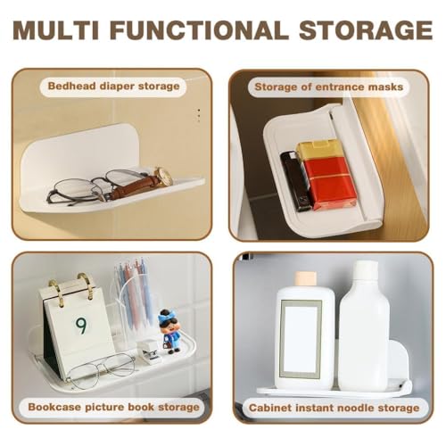 Image of Floating Shelves /Foldable Small Wall /Space Saving Mounted Storage Tray /Easily Expands Wall Spaces Shelves for Bathroom, Kitchen, Office