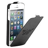 couleur: Noir Etui à rabat Cuir Noir Zadig & Voltaire motif papillon strass pour Apple iPhone 5S