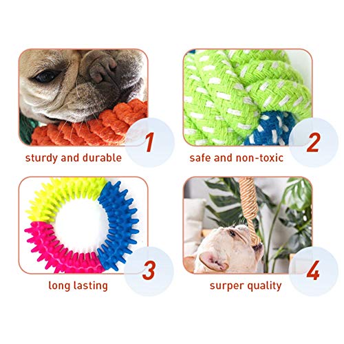 handfly 12 pcs Conjunto de Brinquedos para Cães Filhote de Cachorro de Algodão Corda de Brinquedo pa