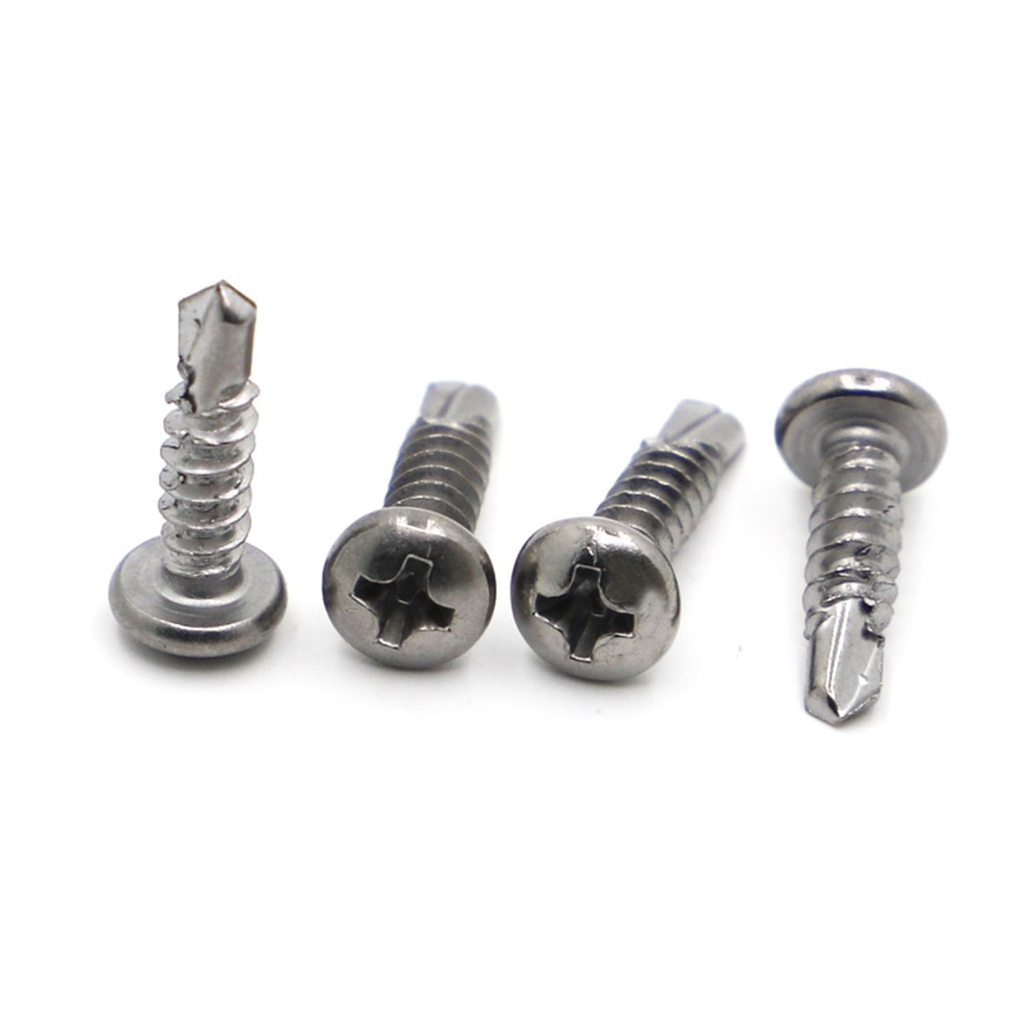 Tornillo autorroscante M4.2 M4.8 13-70 mm 410 de acero inoxidable Phillips de cabeza plana perforante (20 piezas) cubierta de tornillo (60 mm, M4.8 20 piezas)