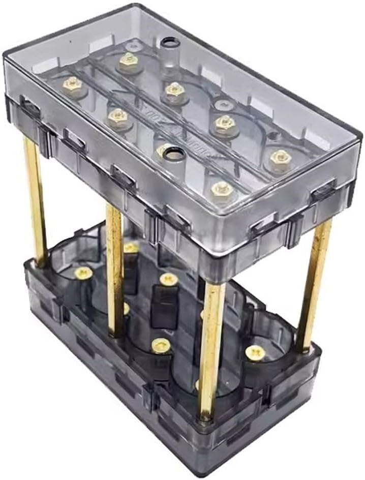 DIY Energy Storage Power Kit 21700 Battery Holder Box Plug-and-Play Welding Bracket 40A for PROTECTION Board 2x3 6-8 Holes Customizable Voltage for Lithium Batteries(18650-6)