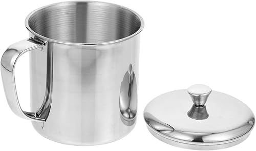 HOMSFOU Taza de agua de acero inoxidable Taza de café inastillable Taza de camping Taza de cerveza Taza de medición Jarra de viaje Taza de leche de disponible en Yaxa Peru