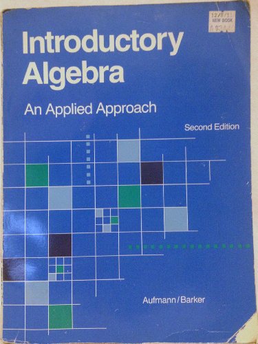 Introductory Algebra 0395380944 Book Cover