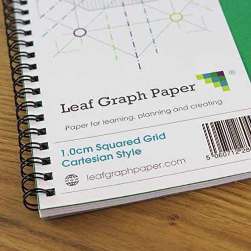 Leaf Graph A3 Graph Paper Notebook, 10mm (1cm) Squared Cartesian Grid, Wirebound 60 Pages for Math Science and Engineering Sketching - Image 4