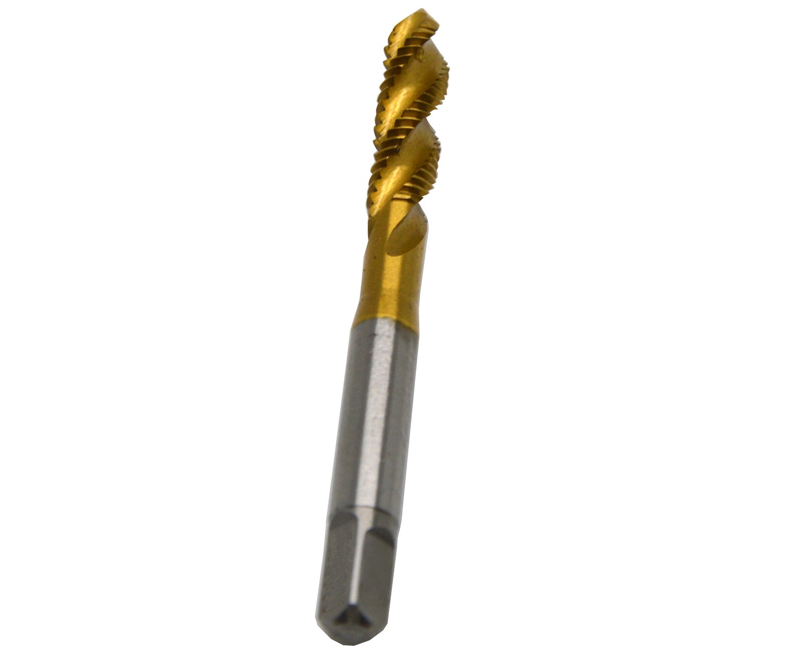 Wokesi M1-M12 Full Sizes Metric HSS-EV Titanium Coatings Spiral Flute Tap Screw Thread (M3.5-0.6)