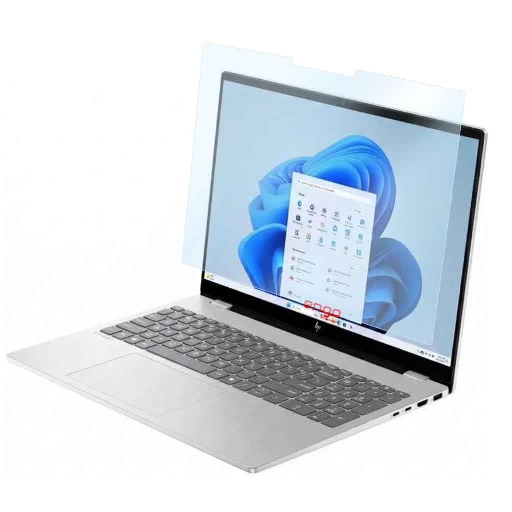Engo Hp Omnibook 7 16 İnç İle Uyumlu Ekran Koruyucu Notebook, 9h Temperli Kırılmaz Esnek Nano Cam, Çizilmeye Ve Darbeye Dayanıklı Laptop Koruma, Hd Şeffaf 16:10