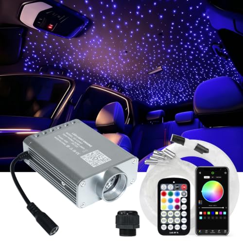 Image of AMKI 16W 500pcs 0.03in 9.8ft Meteor Twinkle Starlight Headliner Kits | AMKI 2 in 1 Meteor Twinkle Starlight Headliner Kits 500pcs twinkle star +180 0.03in 9.8ft meteor fibers