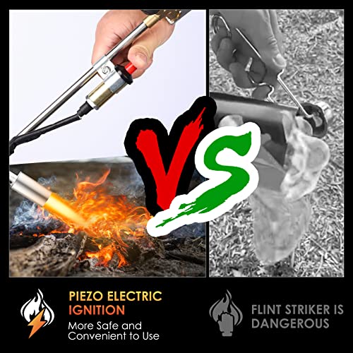 Propane-Torch-Weed-Burner-Weed-Torch-with-Turbo-Trigger-Push-Button-Igniter-High-Output-800000-BTU-Heavy-Duty-Blow-Torch-Flamethrower-with-98Ft-HoseFlame-Control-for-Garden-Weeds-Ice-Snow-Roof